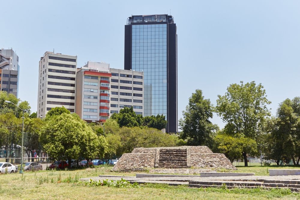Circular Pyramid of Cuicuilco In Mexico City