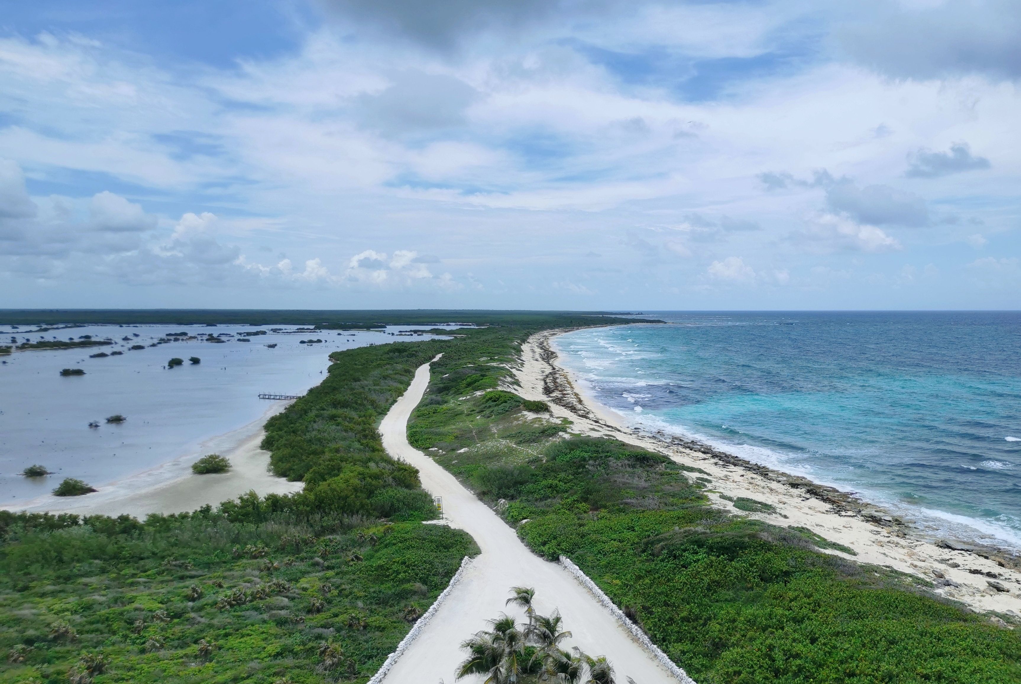 A pathway in Cozumel, Mexico