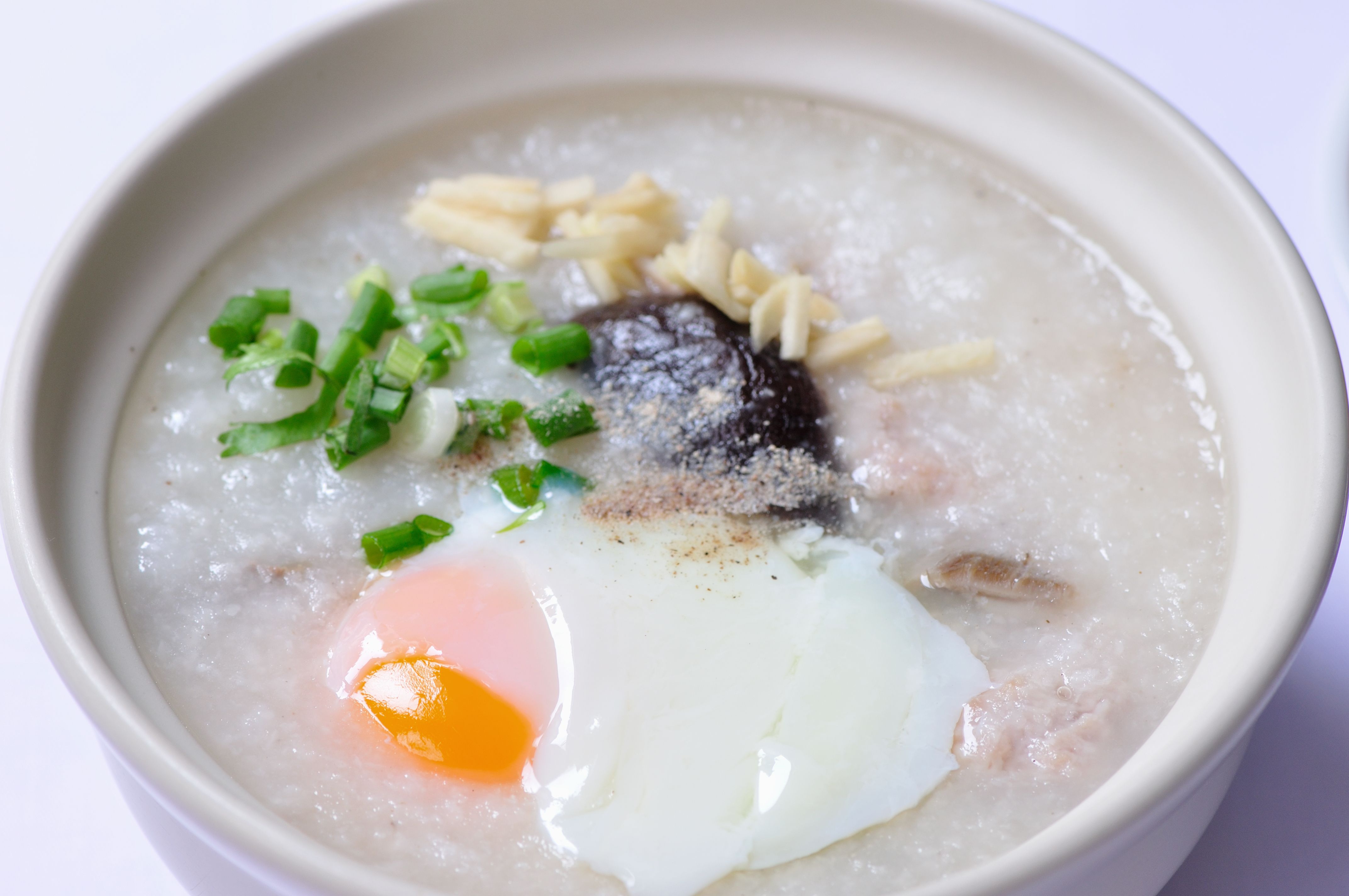 A bowl of rice congee