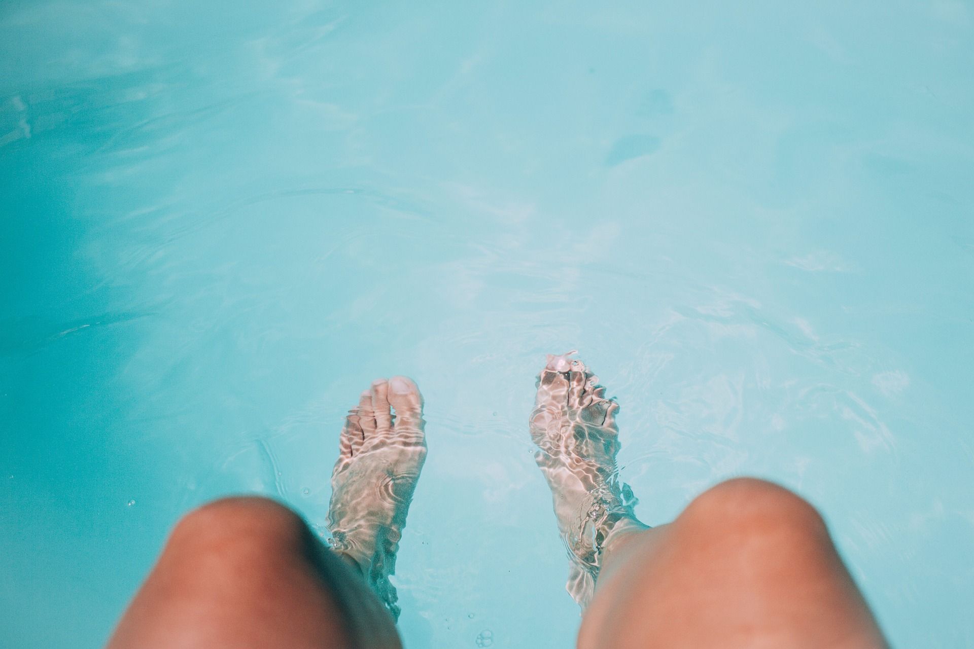 Legs in a pool 