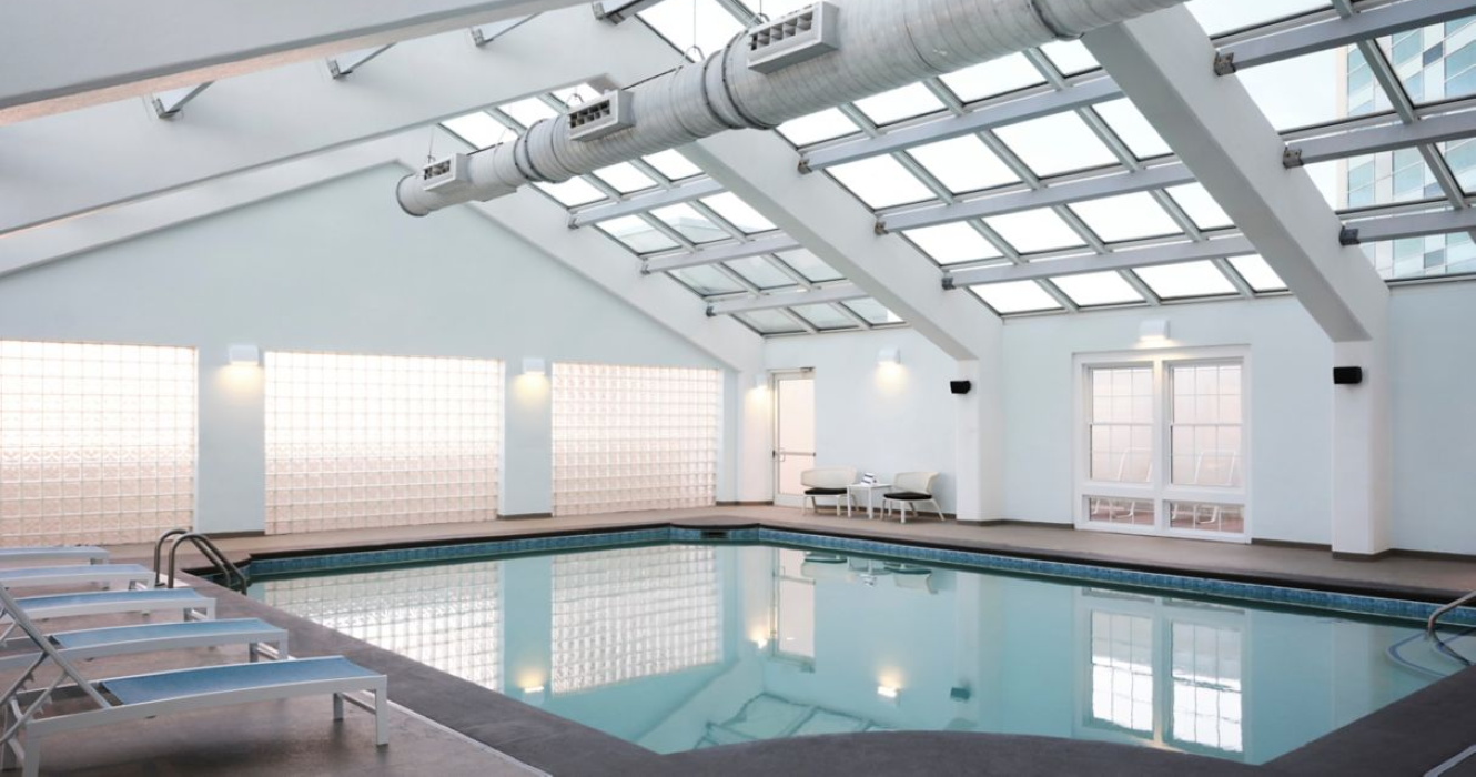 Indoor pool at the Sheraton Myrtle Beach Convention Center Hotel, South Carolina