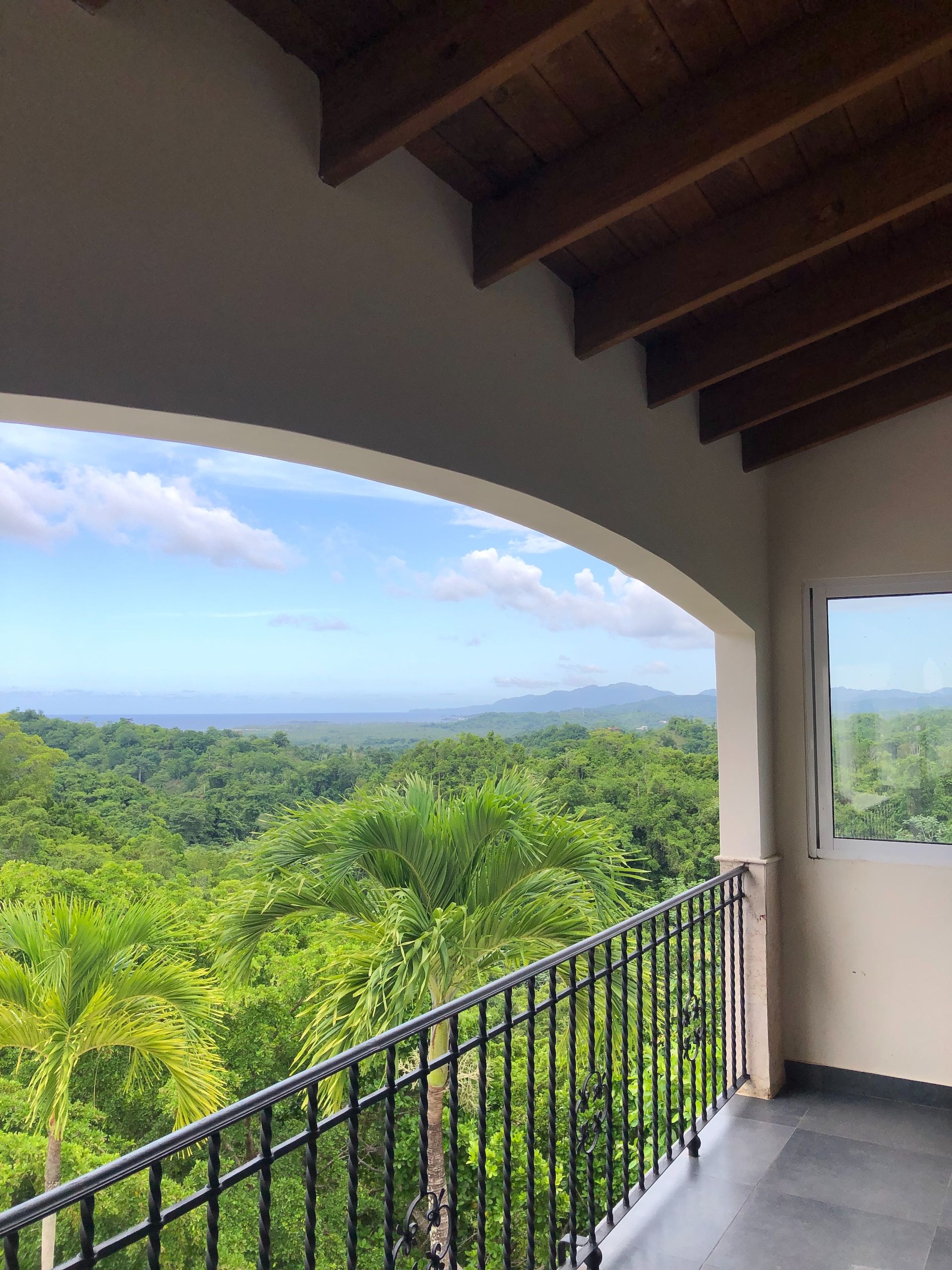 View from a balcony in Las Terrenas, Dominican Republic