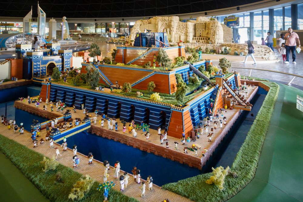 Lego miniature of The Hanging Gardens of Babylon