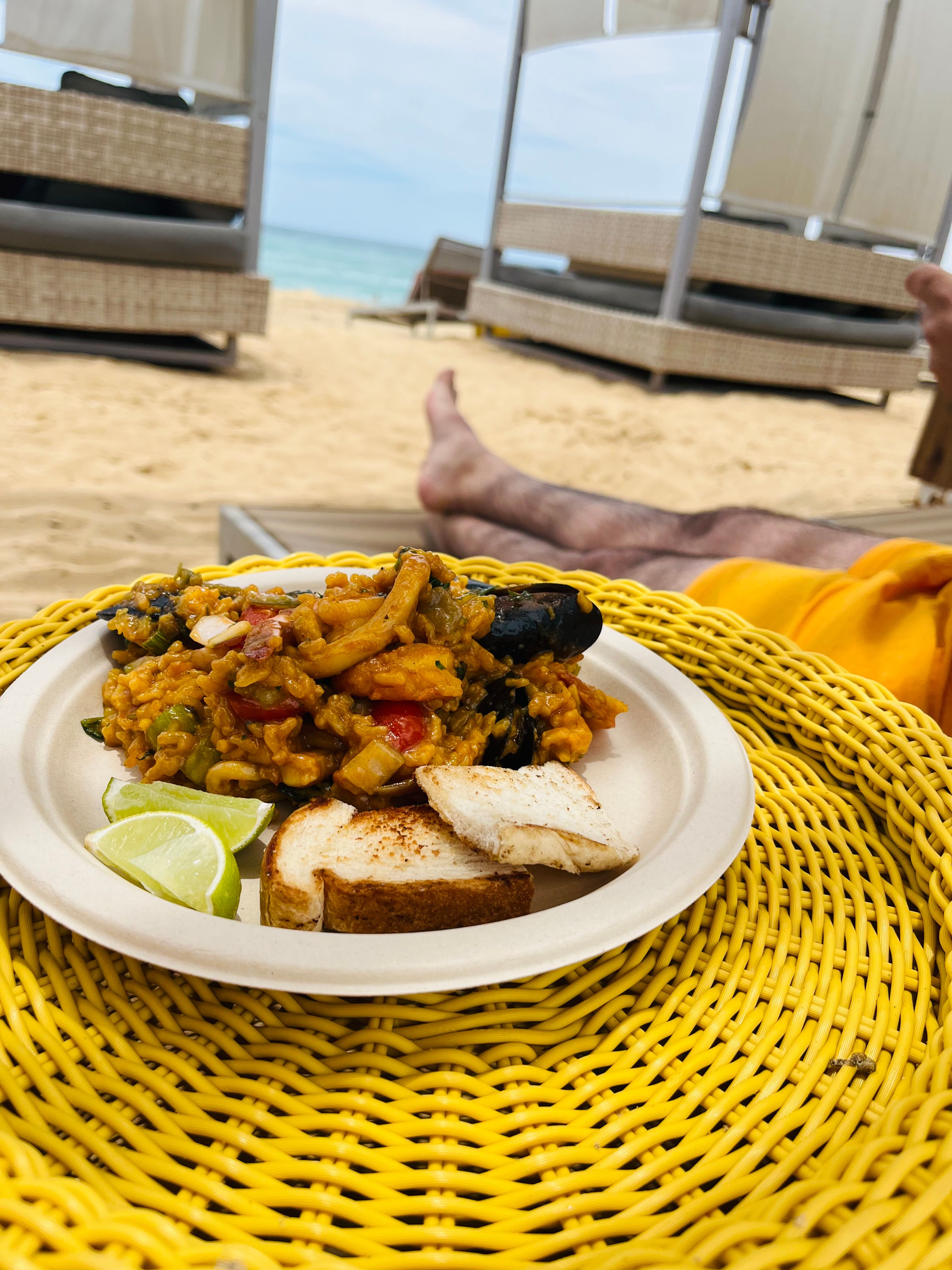 Paella on the beach