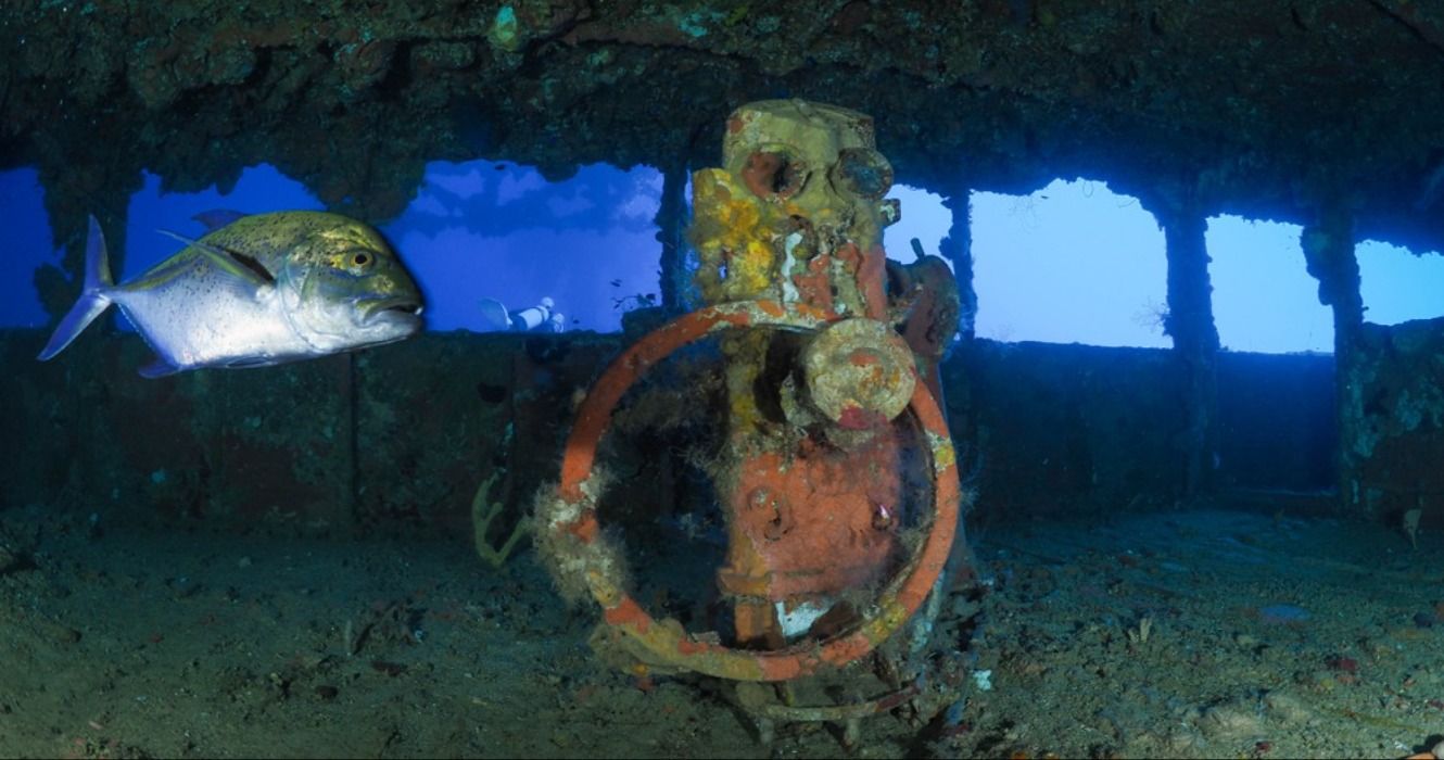 The underwater wrecks of Truk Lagoon, Micronesia