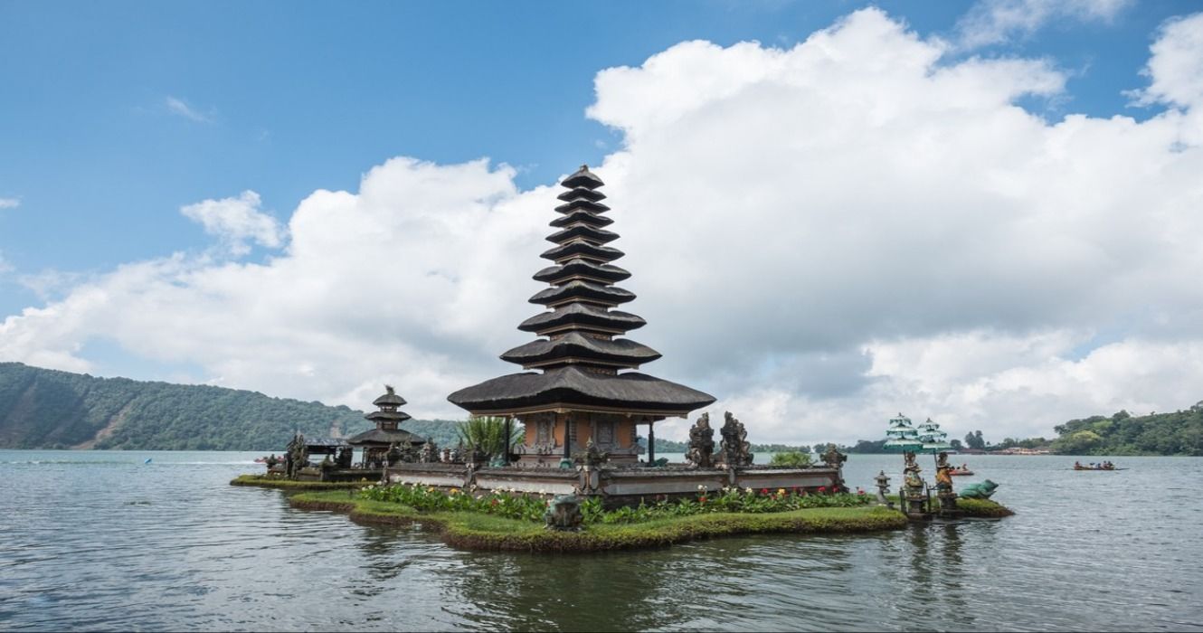 Pura Ulun Danu Brata Pura Bratan Temple in Bali, Indonesia