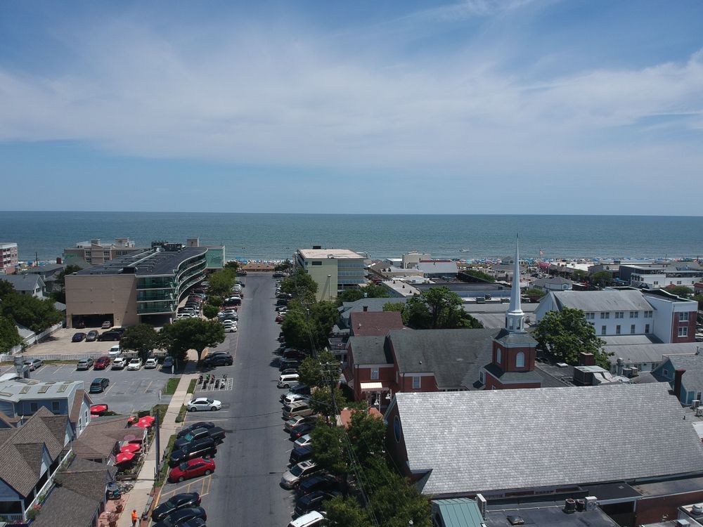 Aerial view of Rehoboth Beach