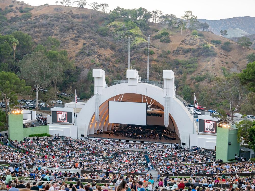 Hollywood Bowl amphitheater in Los Angeles, California