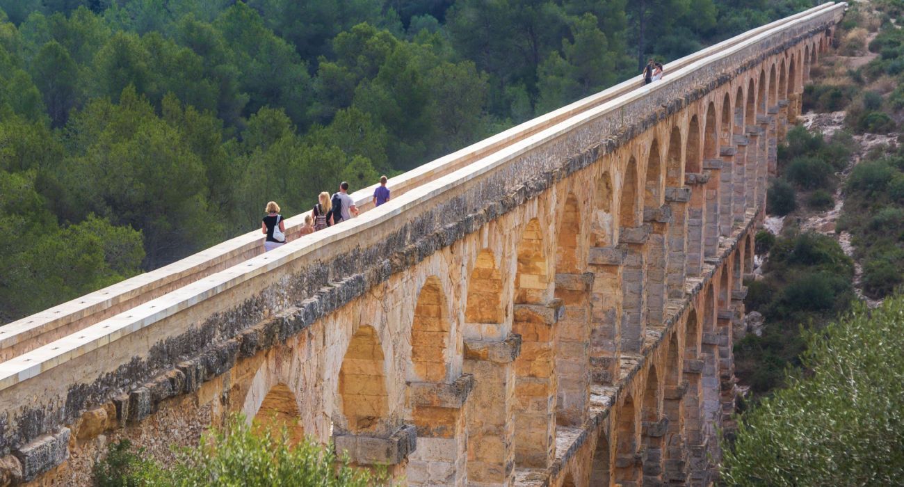 The Ferreres Aqueduct, also known as the Pont del Diable