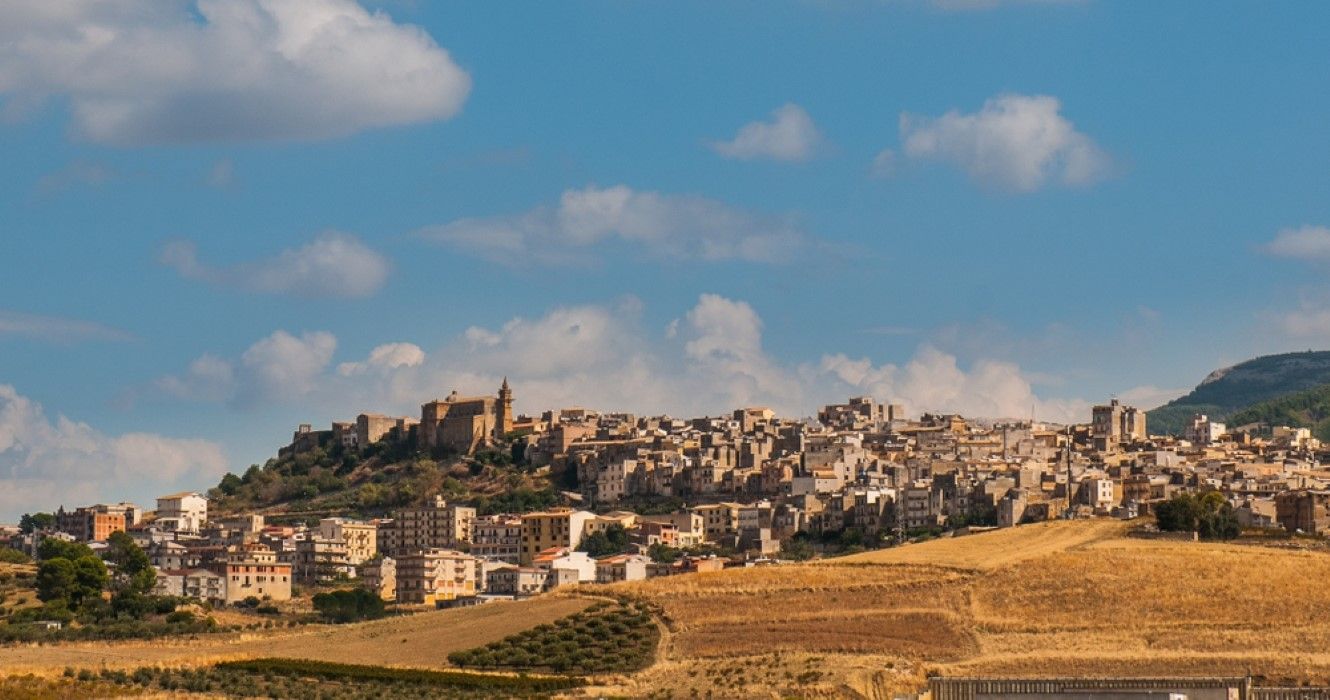 A view of the village of Sambuca di Sicilia, Italy