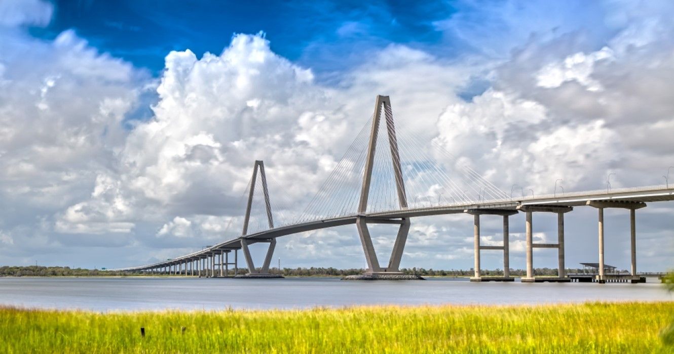 Ravenel Bridge : une merveille d'ingénierie époustouflante et la porte ...