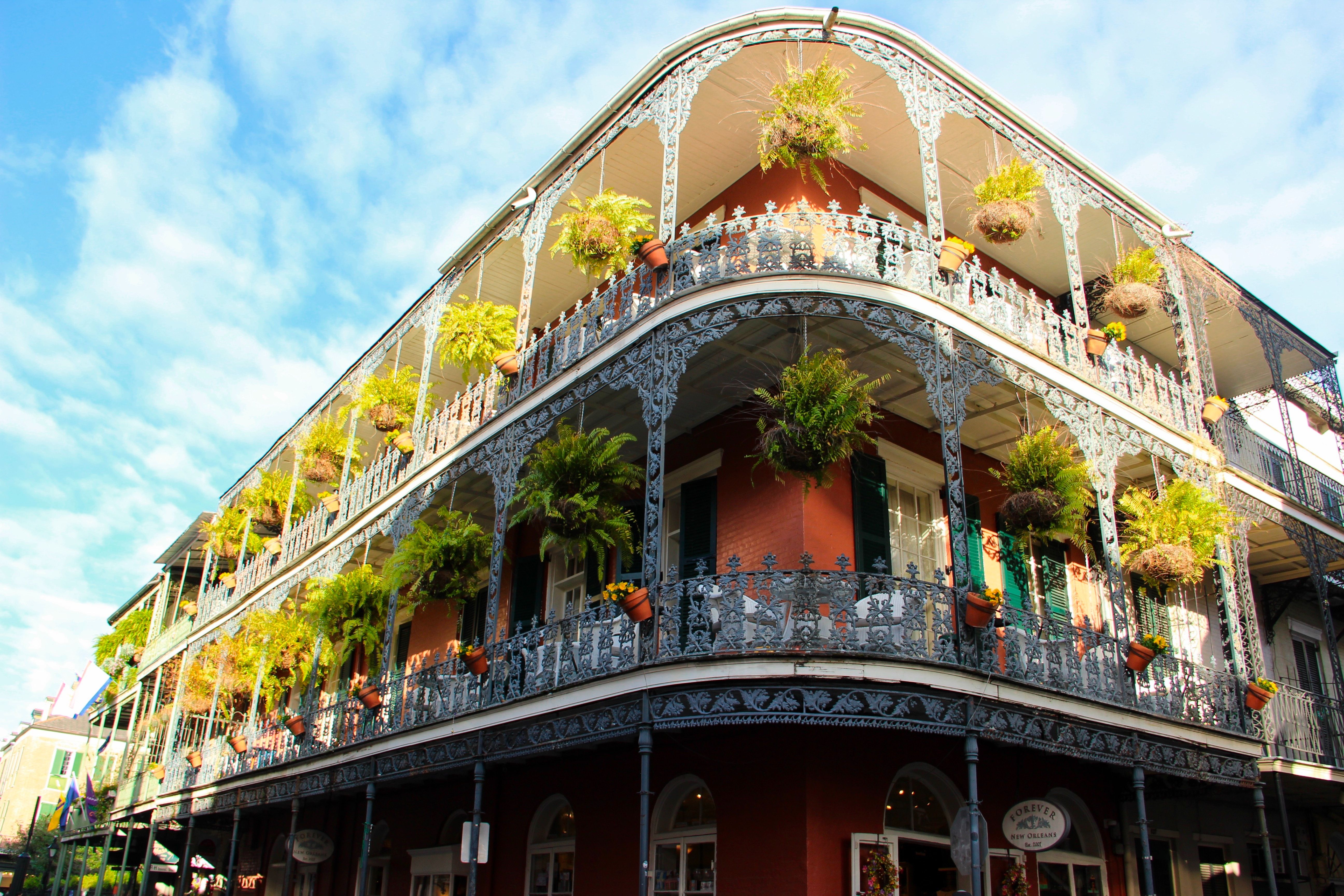Building in the French Quarter of New Orleans, United States