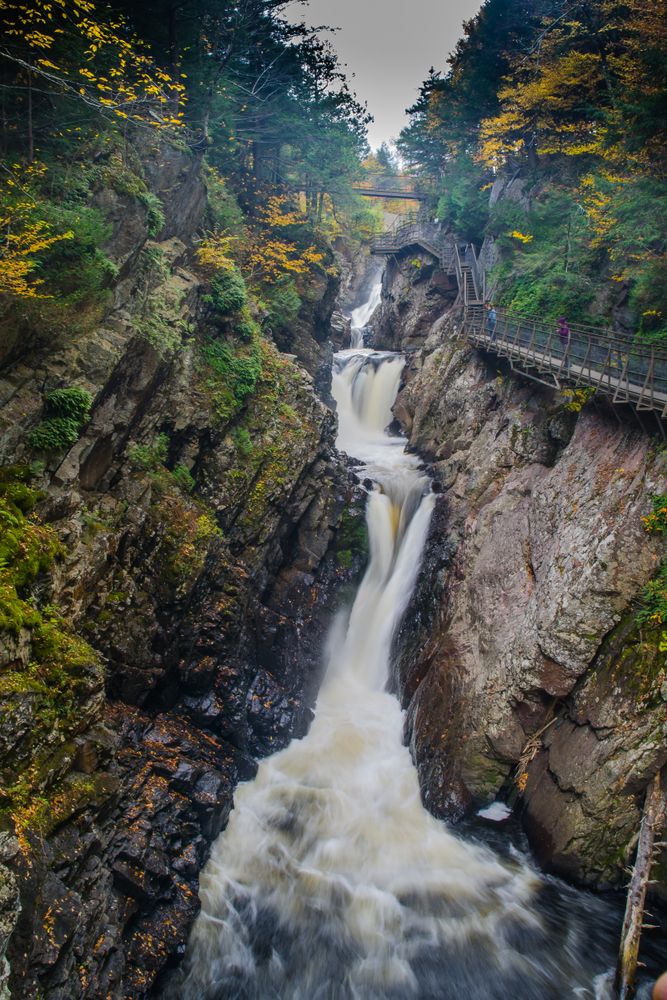 The stunning waterfalls of High Falls Gorge in Upstate New York