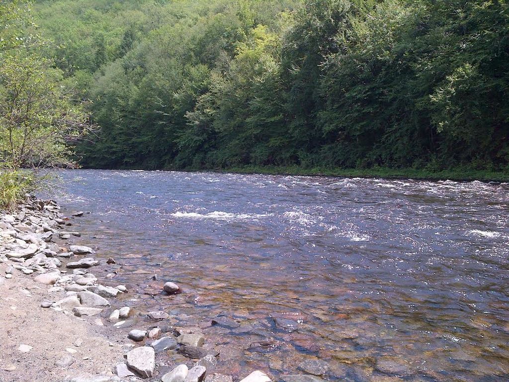 View of the Lehigh River in Pennsylvania