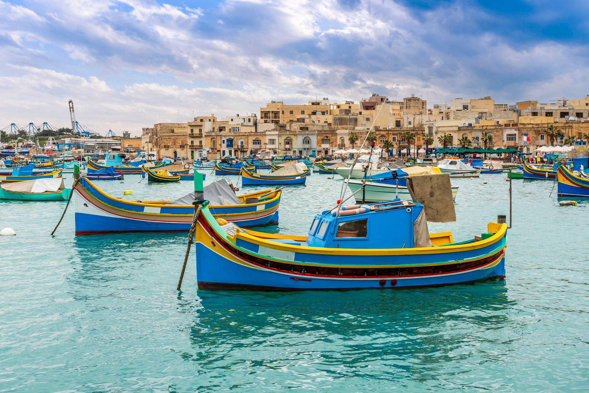 Fishing boats in Marsaxlokk Malta