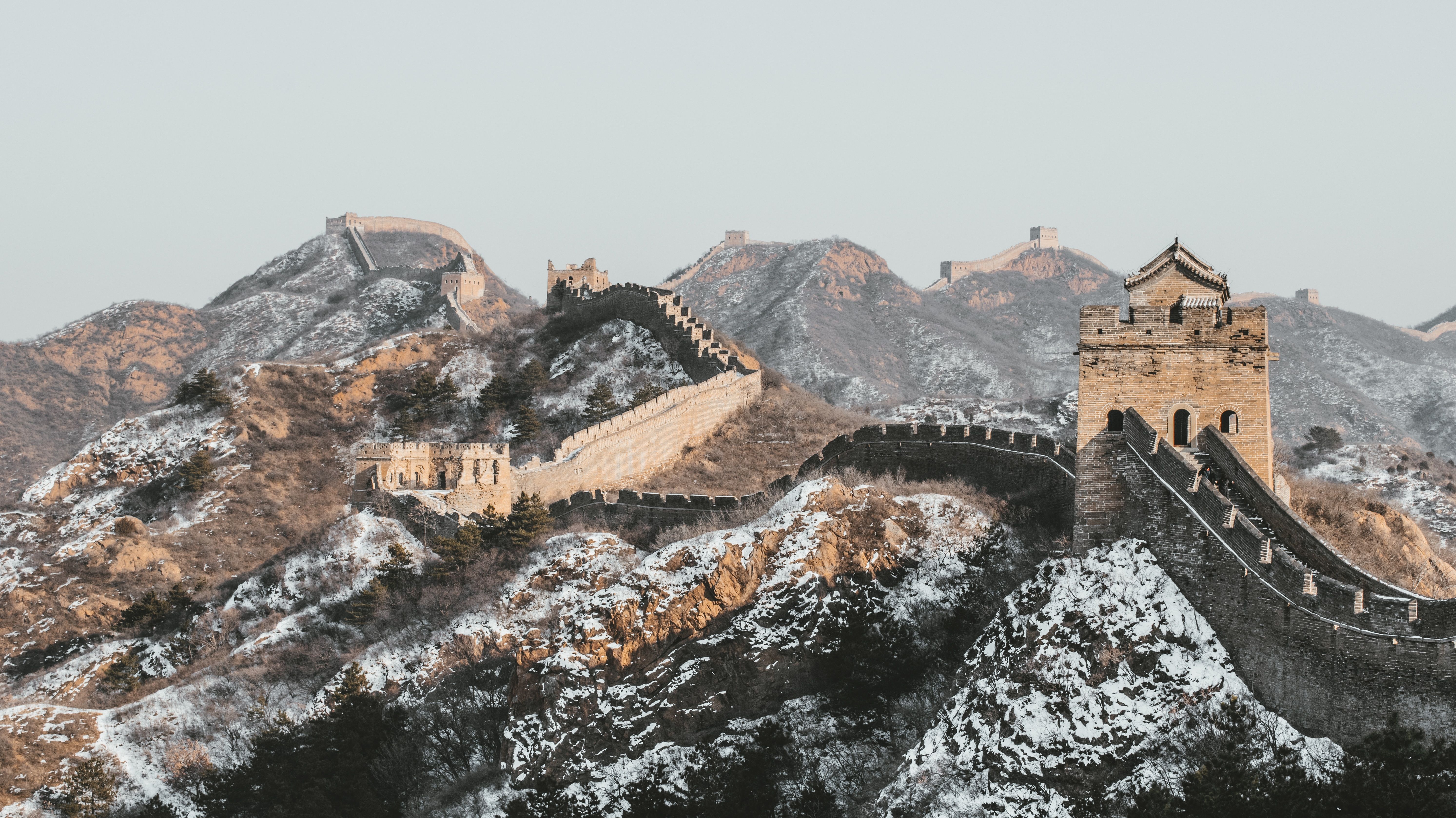 Great Wall of China in the winter