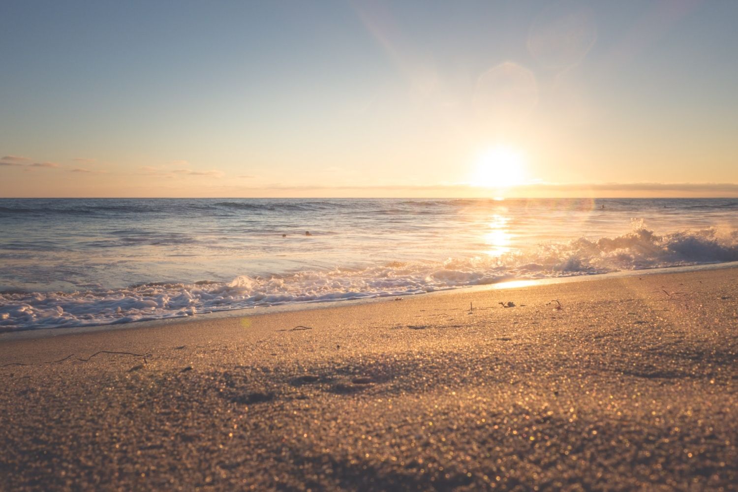 Popham Beach State Park in Maine, USA