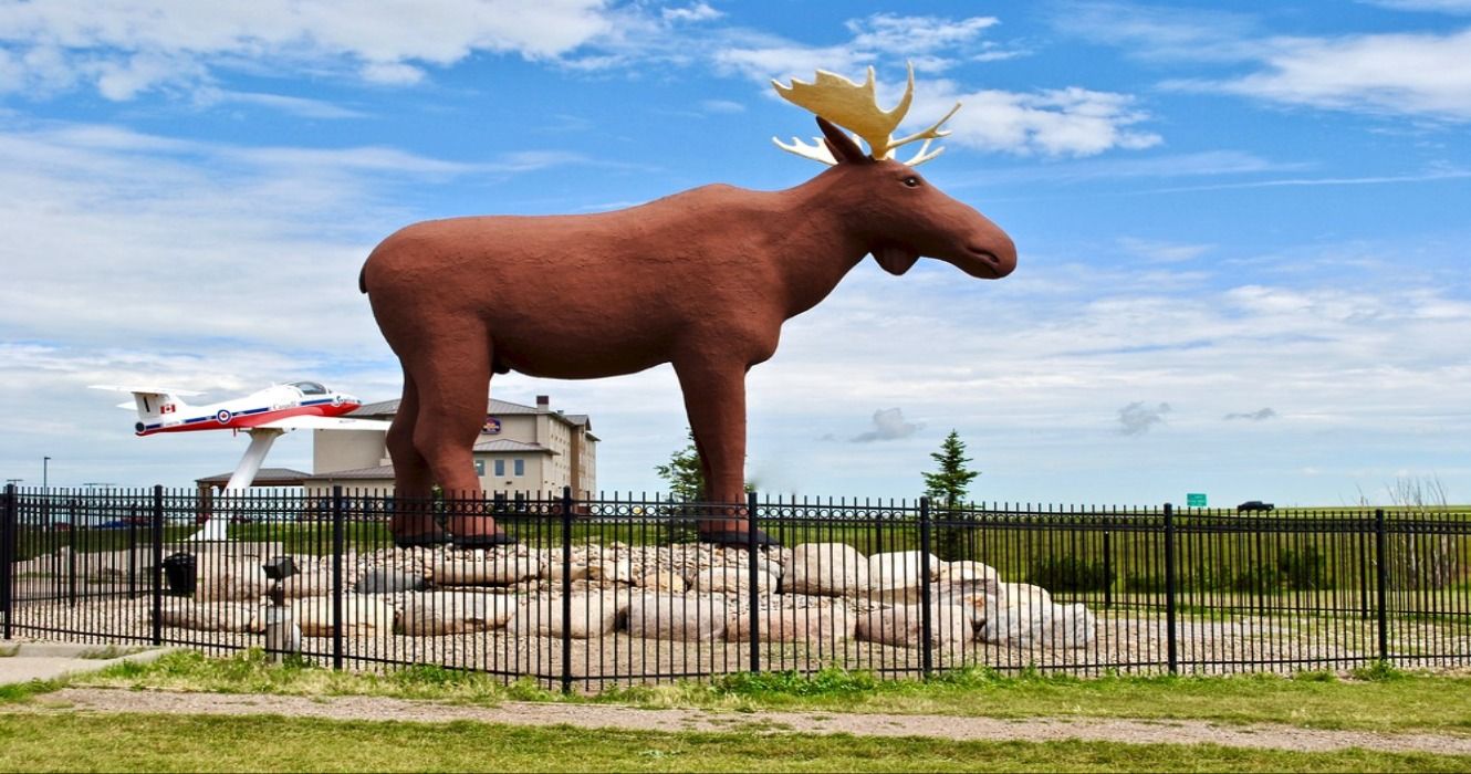 Mac the Moose, the World's Largest Moose in Moose Jaw, Saskatchewan, Canada