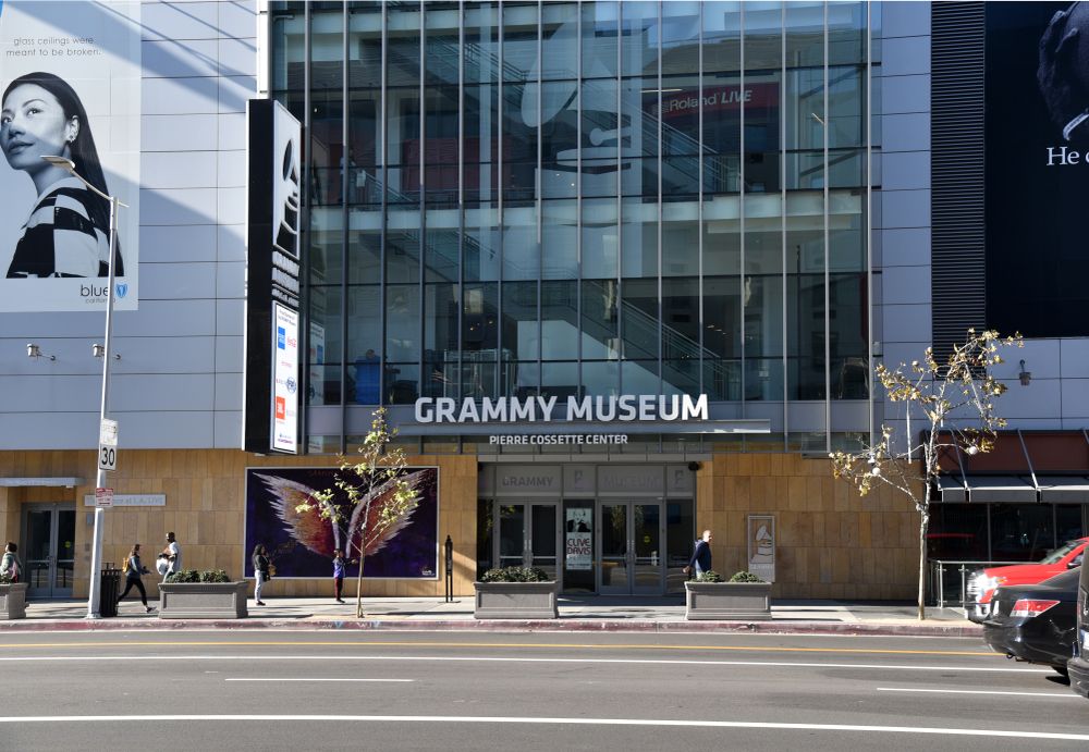 Exterior of the Grammy Museum building
