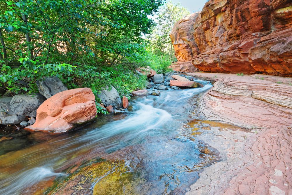 Fishing on Oak Creek  Slide Rock State Park