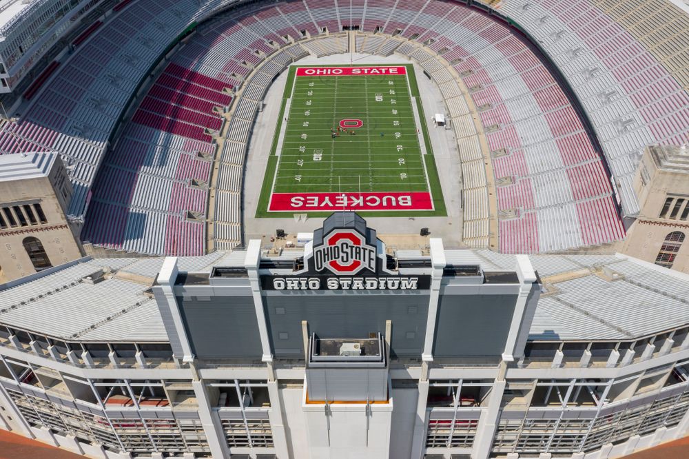 Aerial view of Ohio Stadium