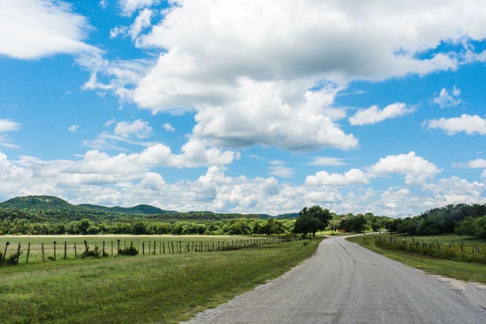 Beautiful Texas Hill Country Ranch Road