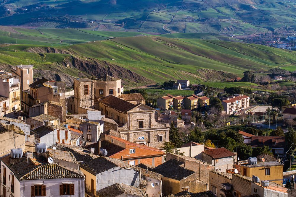 City of Cammarata in Central Sicily.