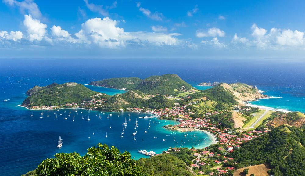 Aerial view of Guadeloupe, Caribbean