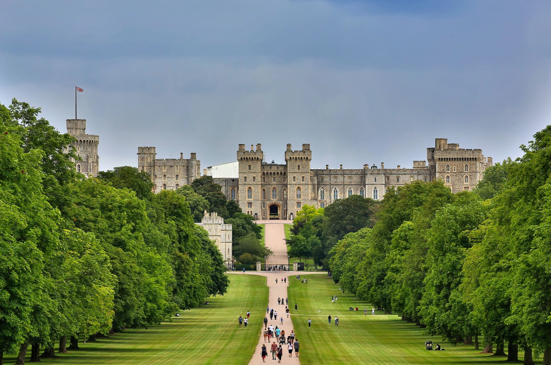 View of Windsor Castle in England