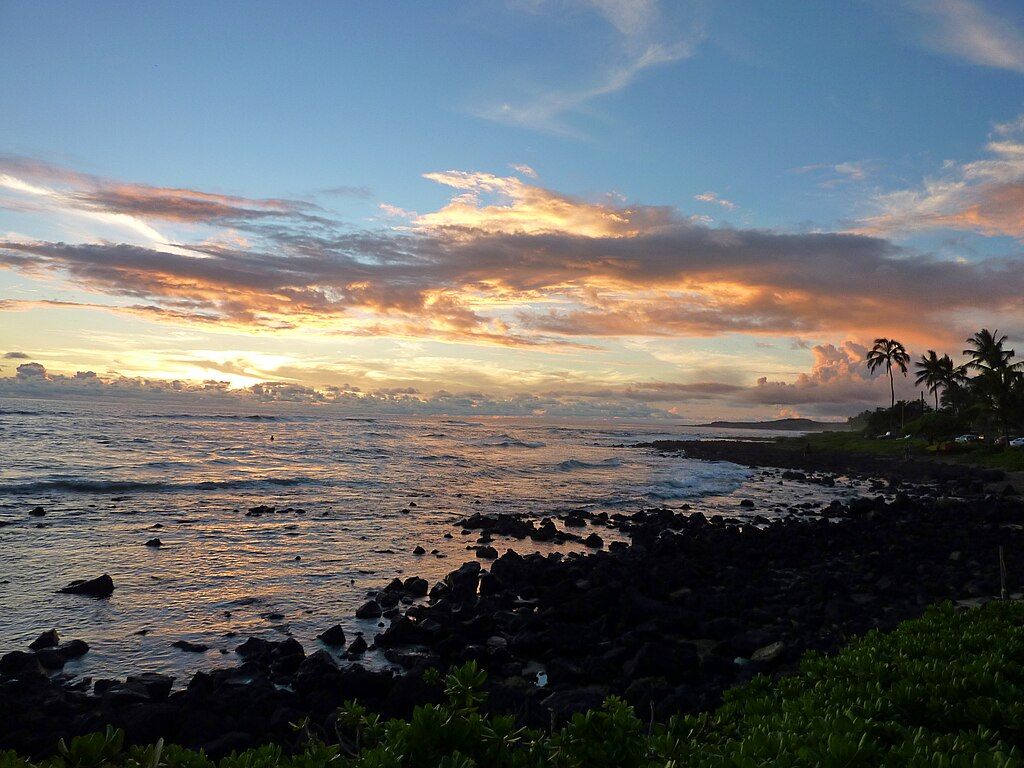 Sunset near Poipu, Kauai