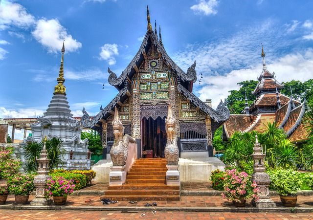 Wat Lok Moli, Buddhist temple in Chiang Mai, Thailand