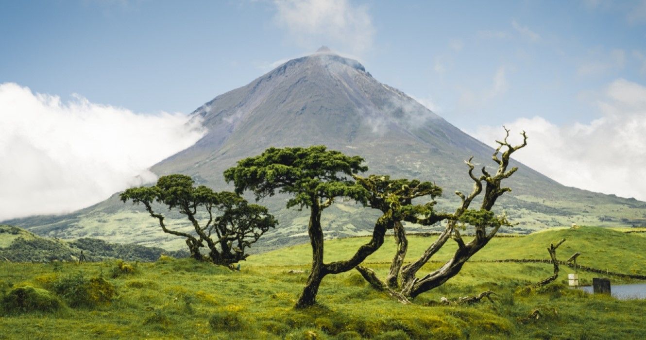 The famous Mount Pico, a volcano, on Pico Island, Azores, Portugal