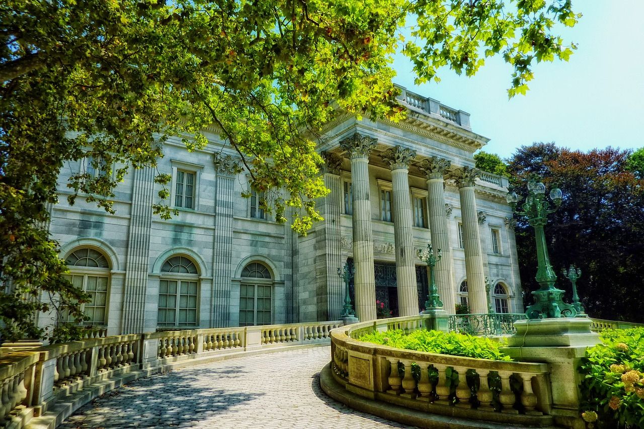 The Marble House Mansion in Newport, Rhode Island