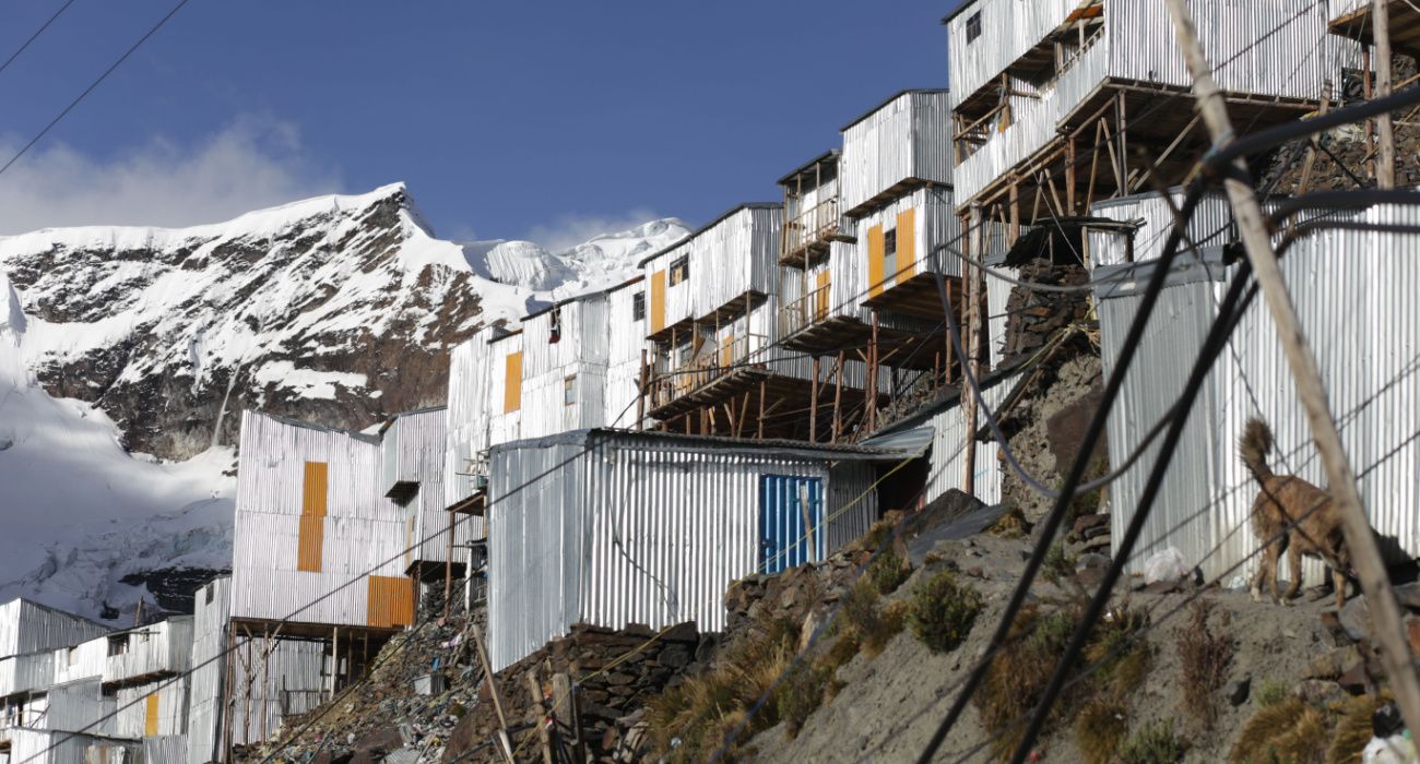Tin houses of La Rinconada in Peru