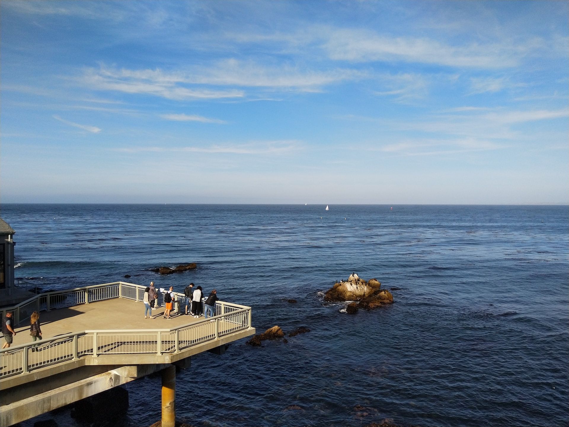 View of Monterey Bay near the aquarium