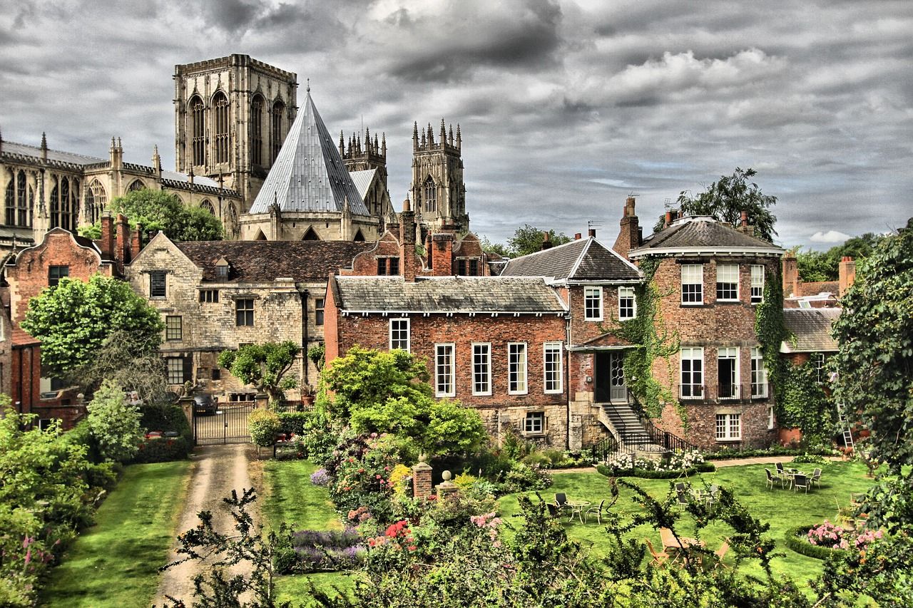 The iconic York Minster Cathedral in York, England.
