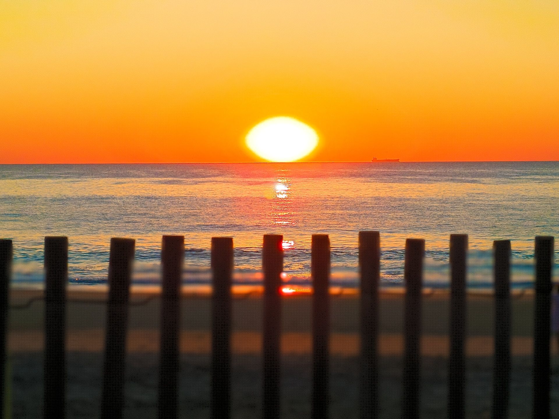 Morning sunrise over Bethany Beach, Delaware