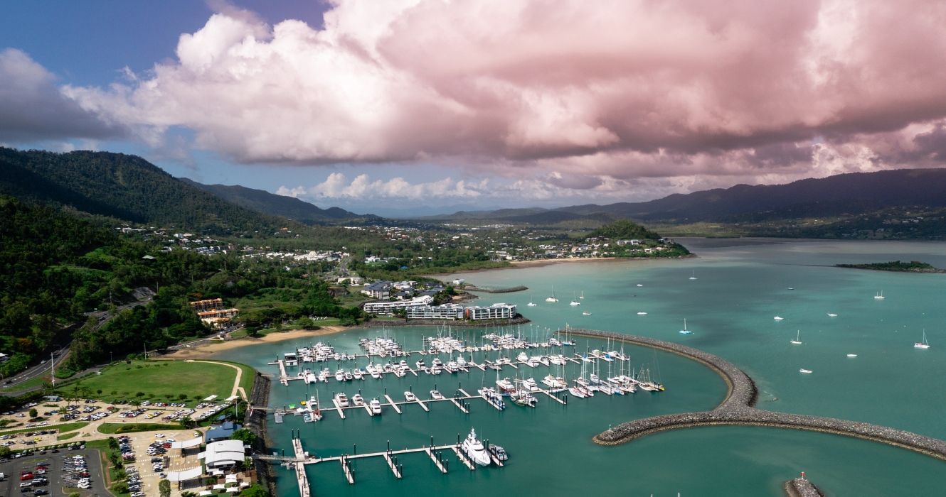 Airlie Beach in the Whitsunday Region of Queensland Australia