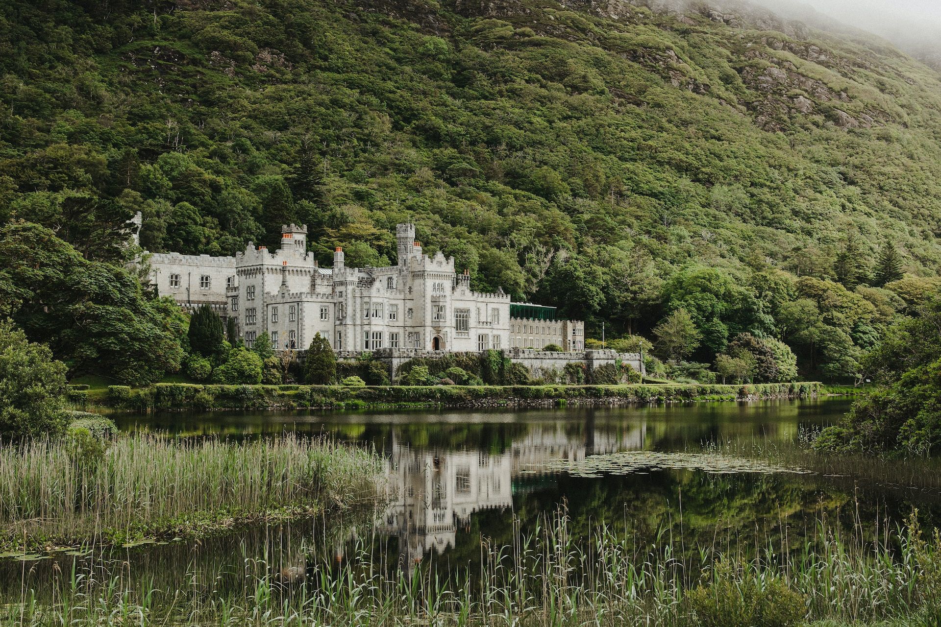 Kylemore Abbey, Kylemore Abbey, Pollacappul, County Galway, Ireland