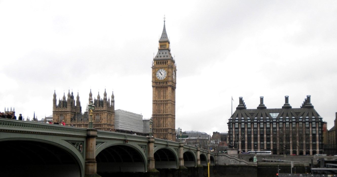 Big Ben and the Houses of Parliament in London at the United Kingdom