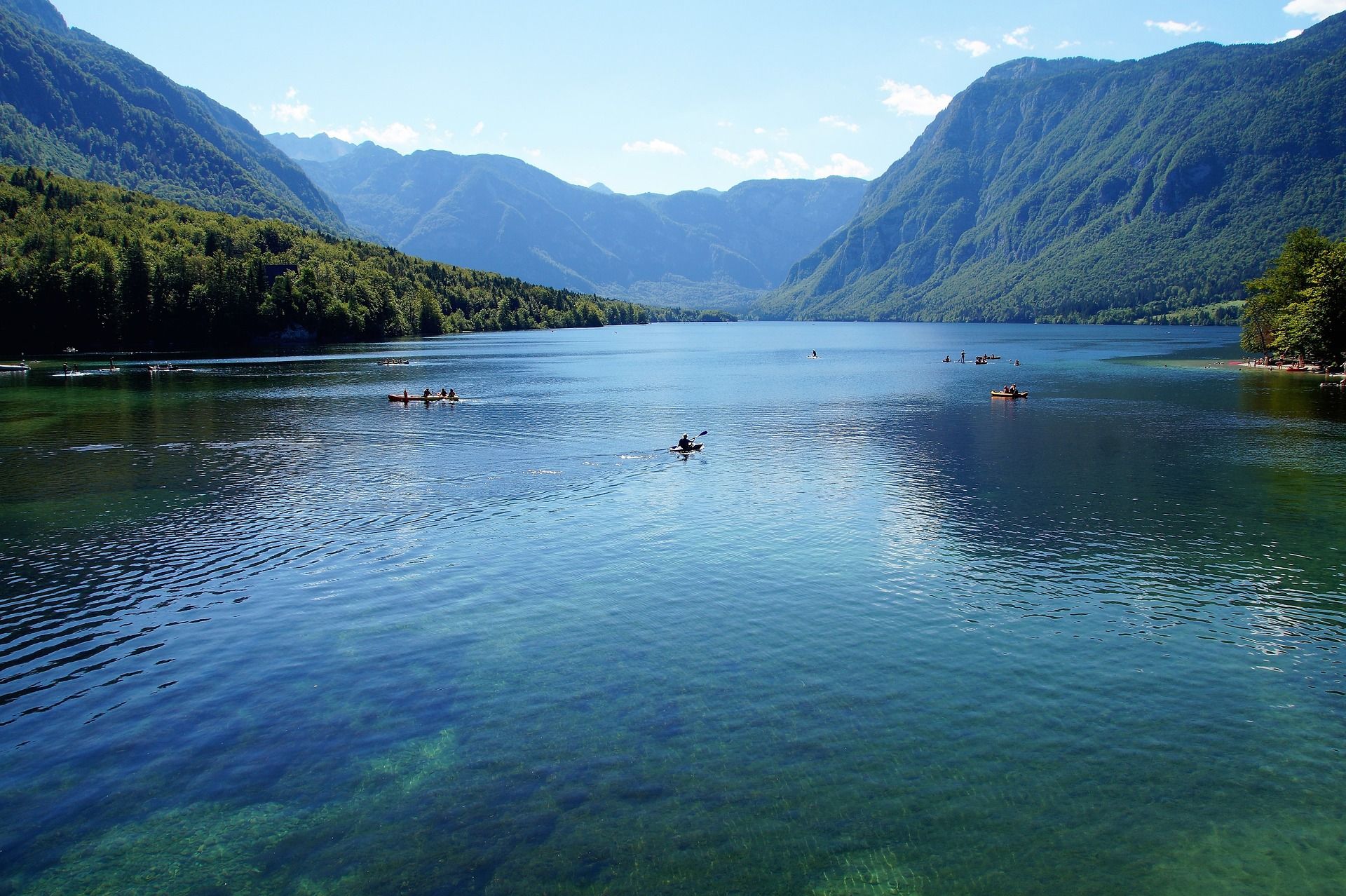 Lake Bohinj in Slovenia