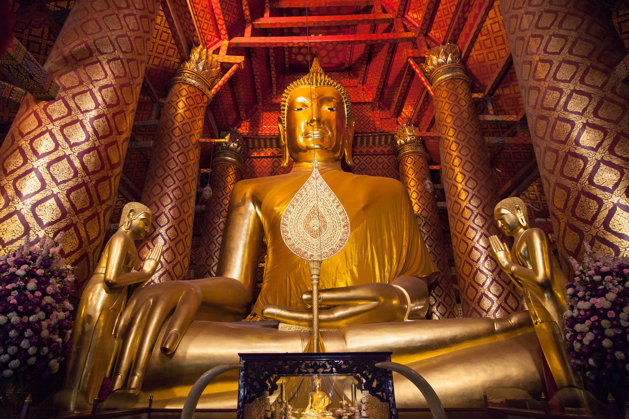 Buddha statue at Wat Phanan Choeng Worawihan