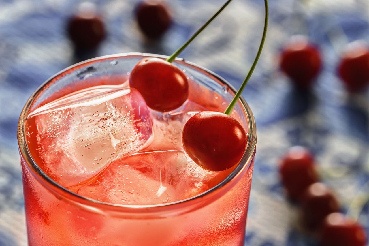 Drink with cherries