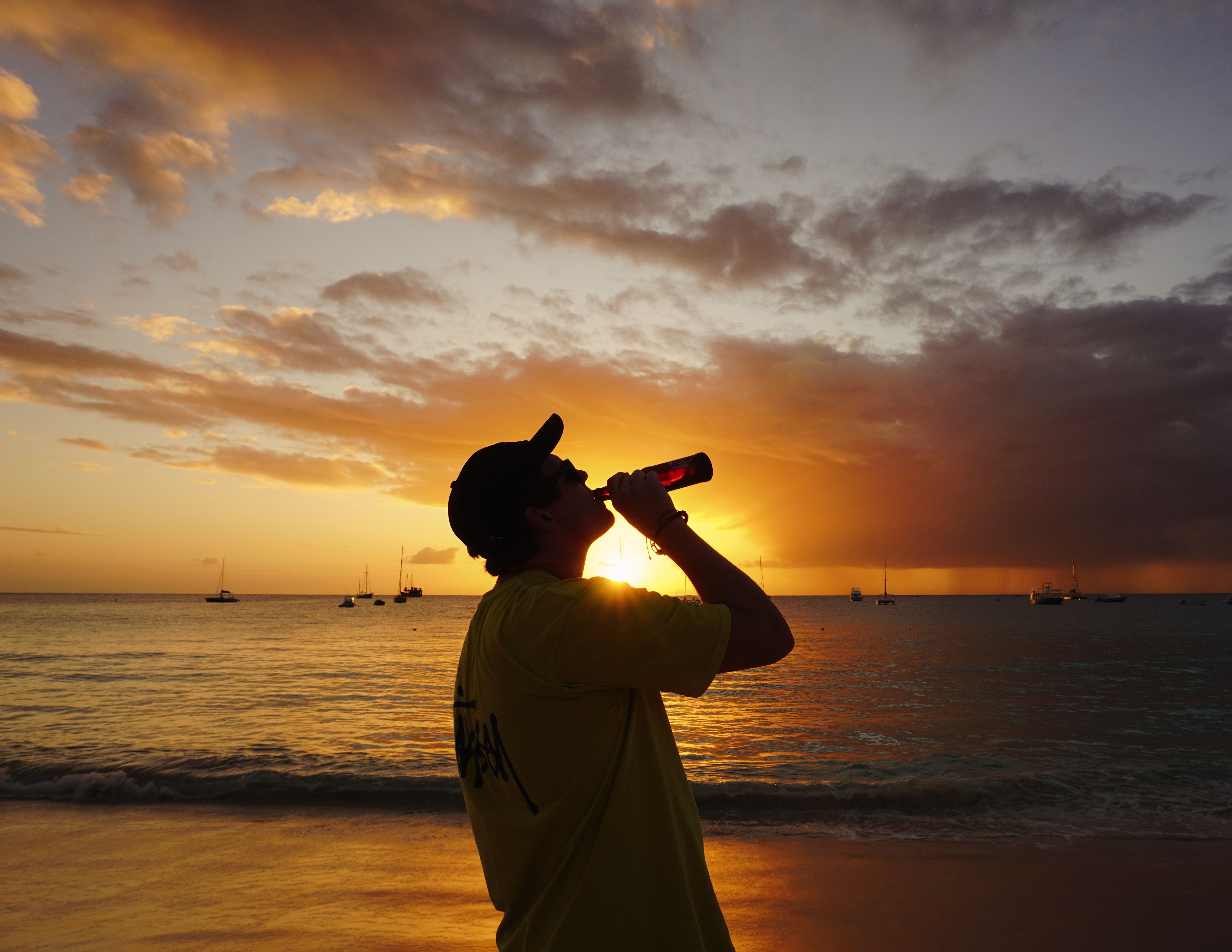 Sunset Drink In Bridgetown, Barbados