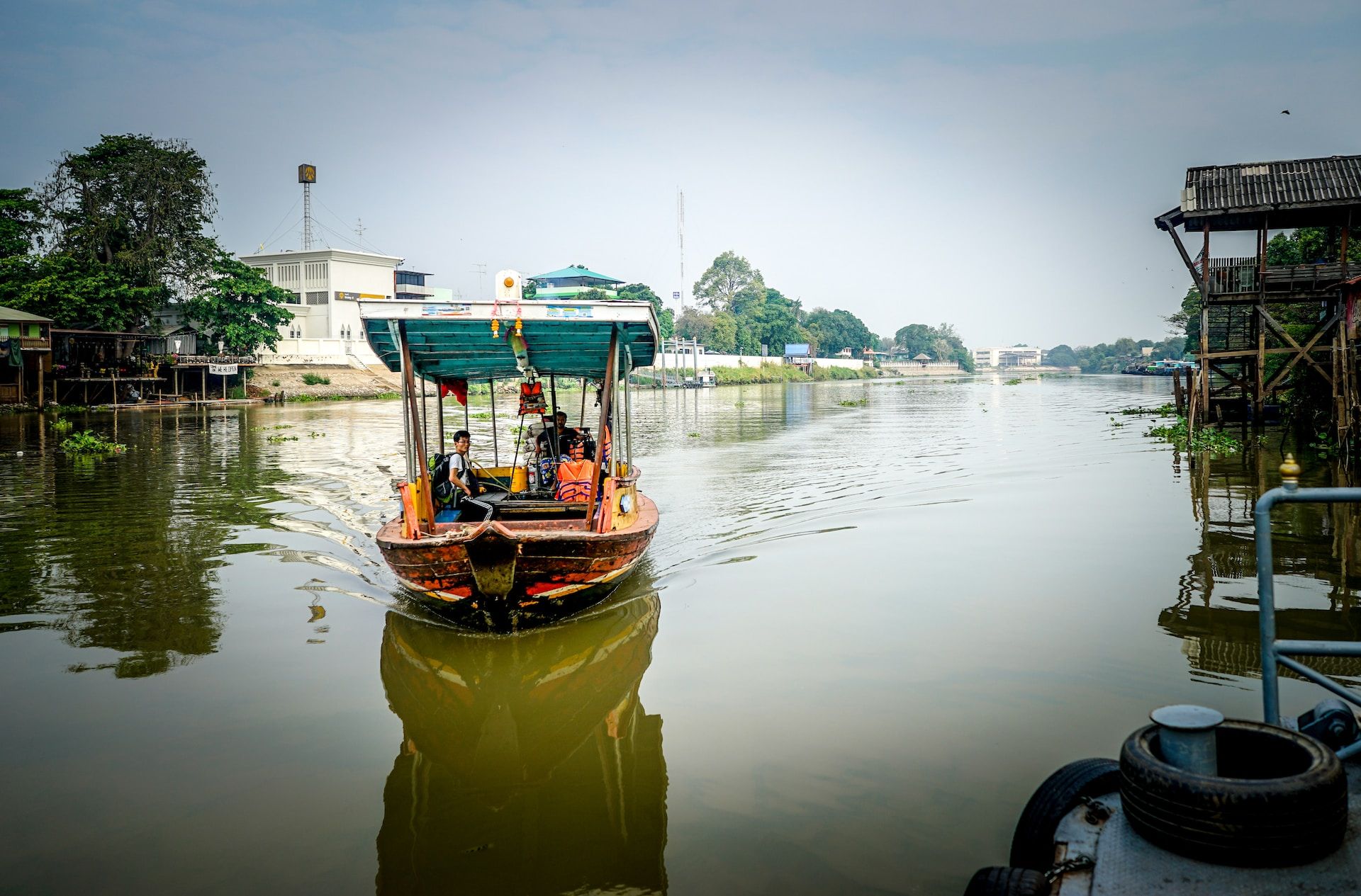 Smal boat in Ayutthaya Thailand