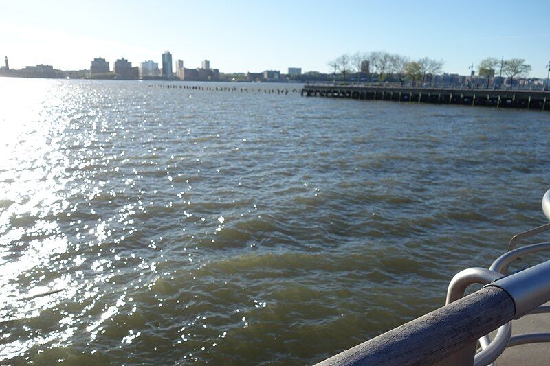 The Hudson River Between Pier 45 And Pier 46 In Manhattan, New York City