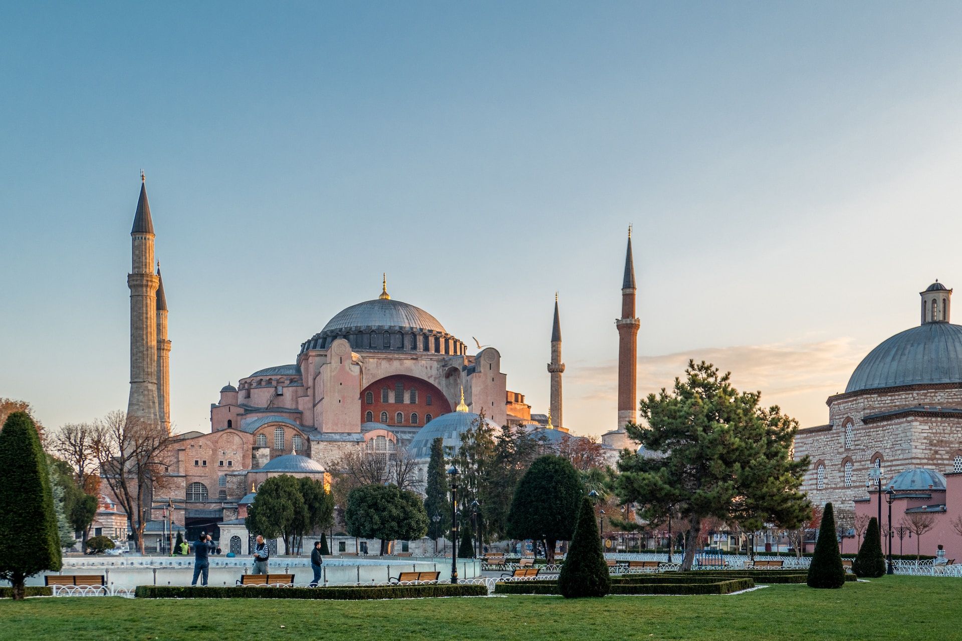 A view of Hagia Sophia in Istanbul Turkey