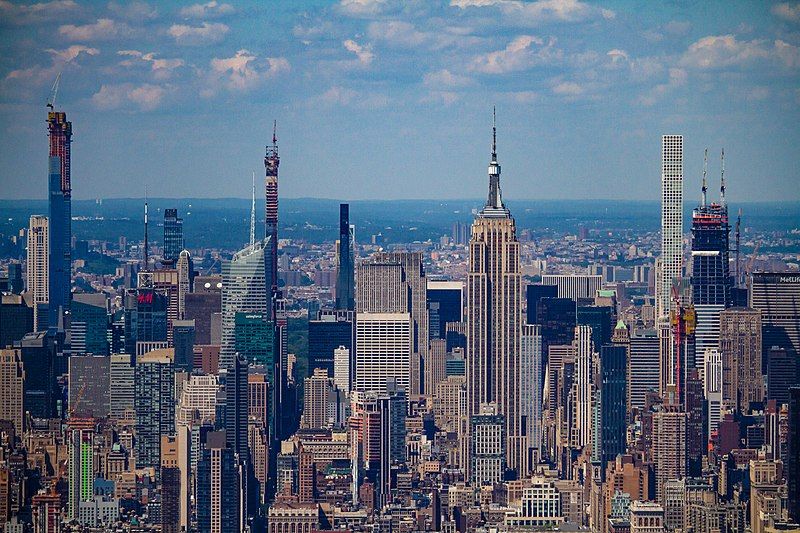Skyline Photo Of Midtown, Manhattan, NYC, USA