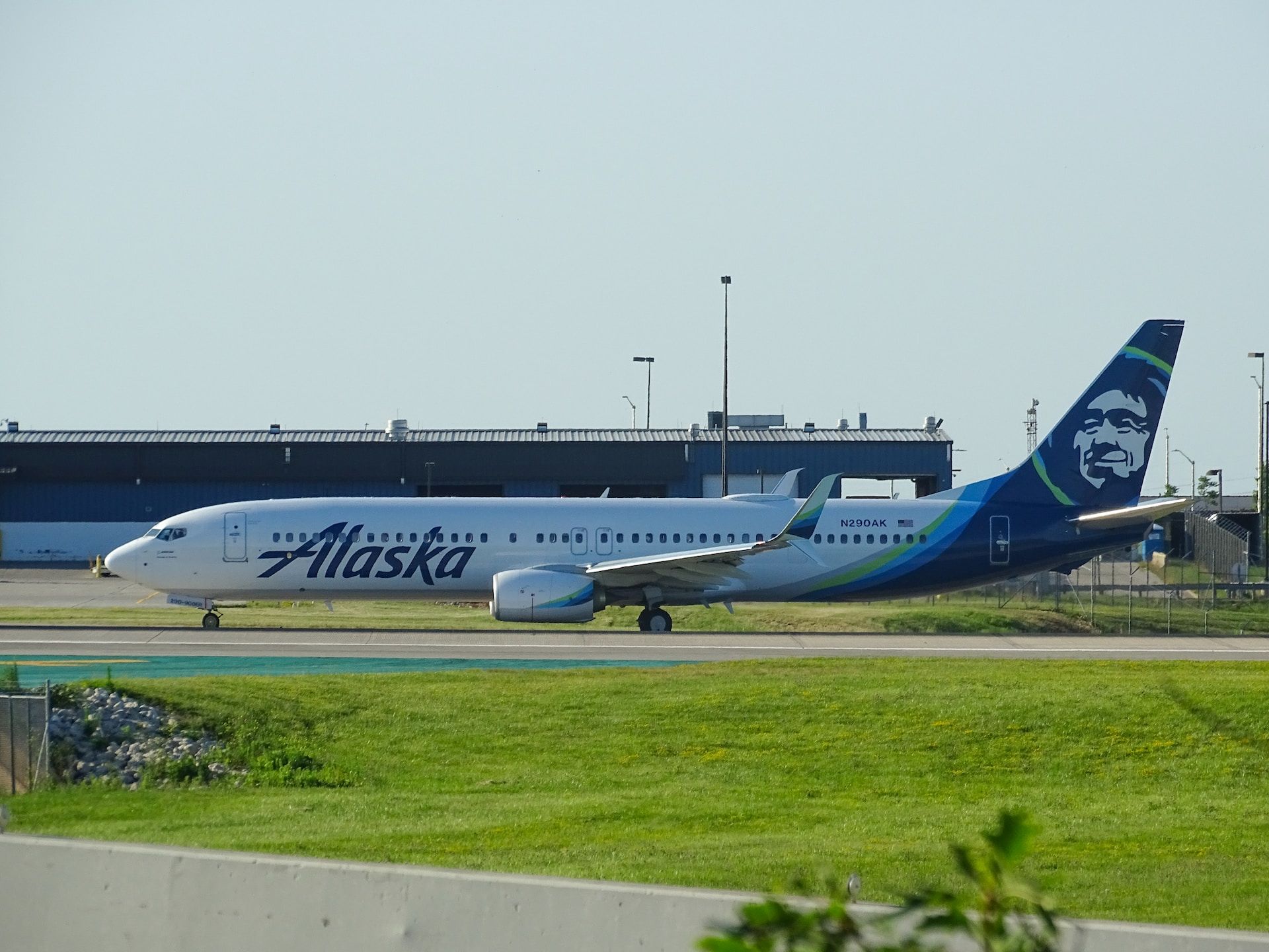 Alaska Airplane In Milwaukee General Mitchell International Airport, Milwaukee, USA