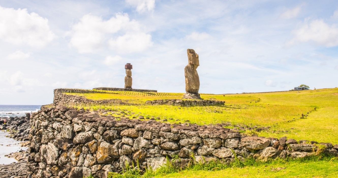 Moai in the Rapa Nui National Park, Easter Island, Chile